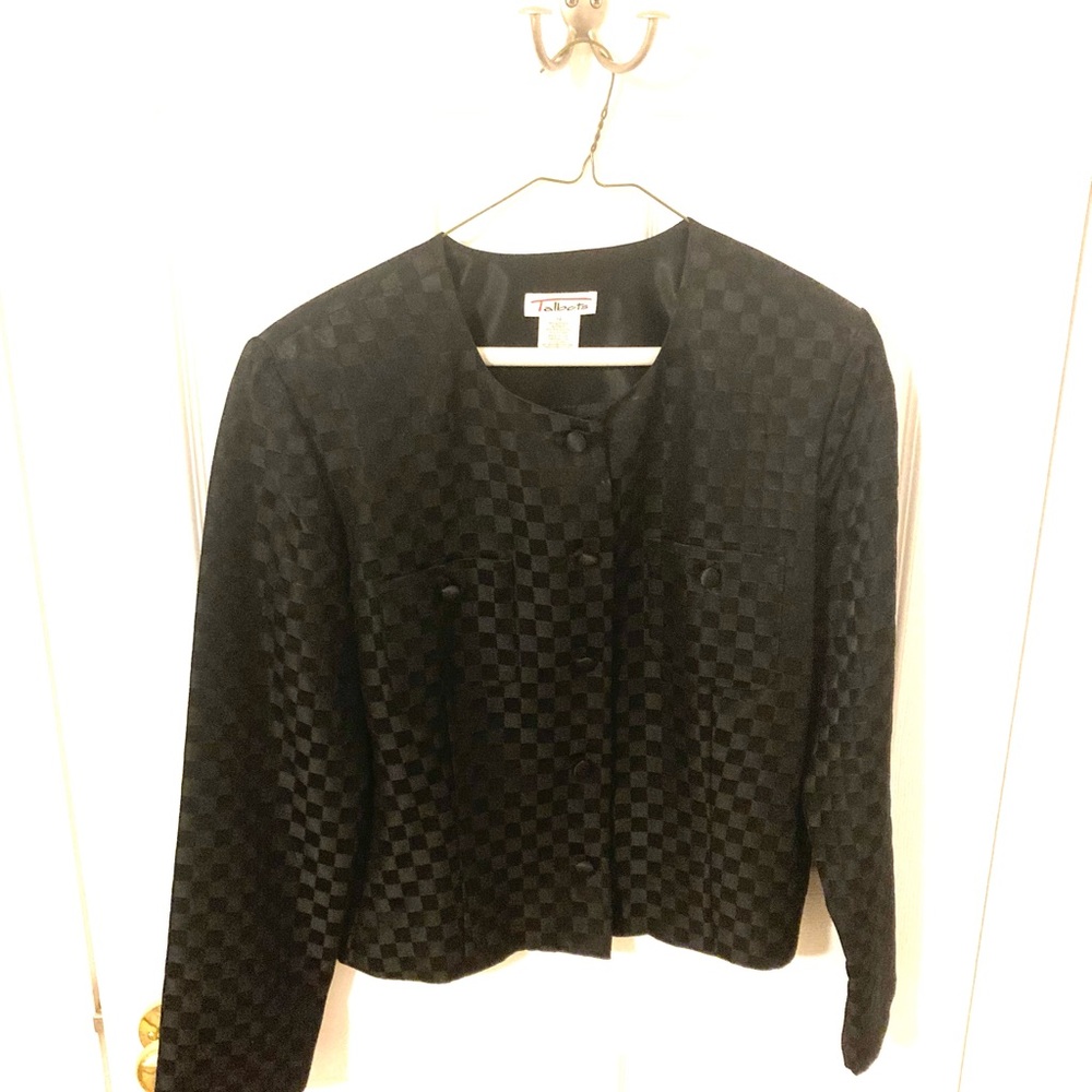 Talbot’s Two Toned Black Dressy Jacket